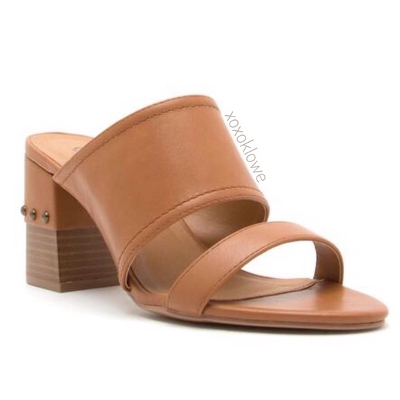 Sz 6 & 8 Embellished Chunky Heel Mule Slide Sandals - Picture 2 of 7